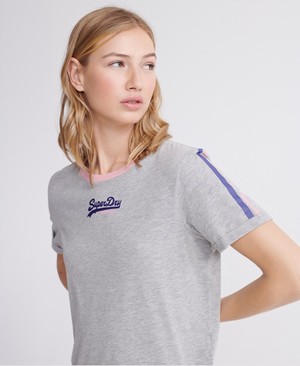 Superdry Vintage Logo Micro Boxy Női Pólók Szürke | WMOCR5926